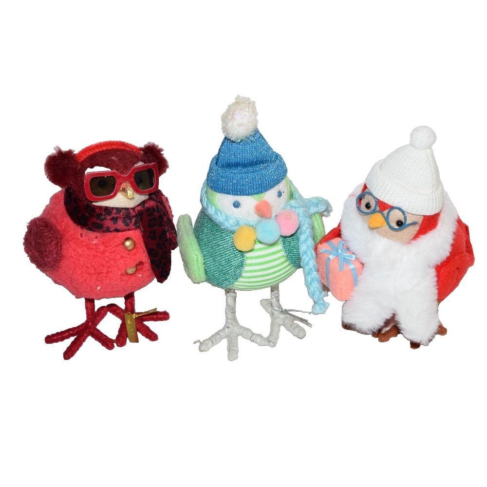 Target Spritz Bird Feathery Friends Fabric Birds Fall Winter 3pc lot 2018 & 2023